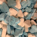 Grandma's Lovalls Blue & White Candy Hearts