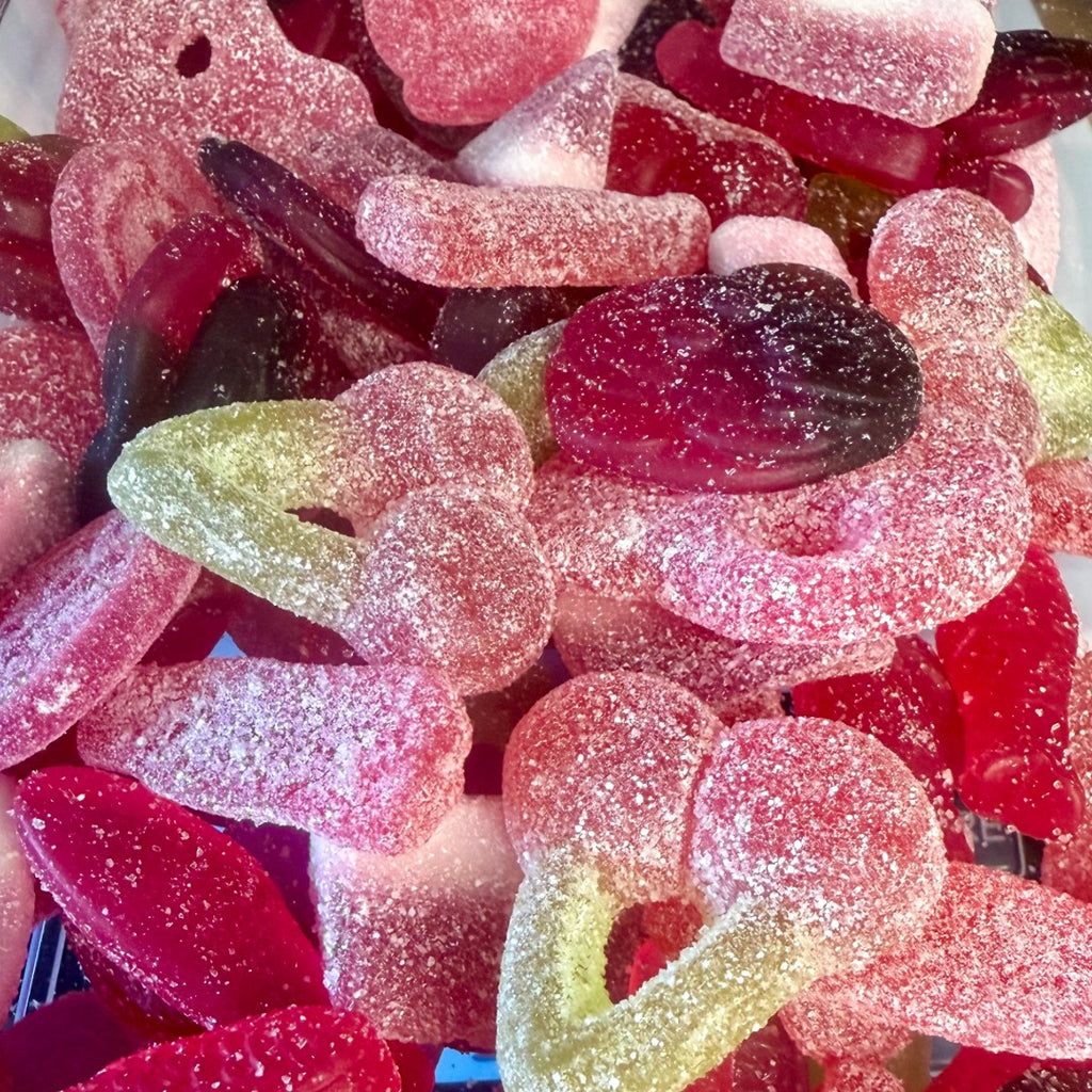 Grandma's Cherry Mix – close-up of nostalgic cherry confectionery