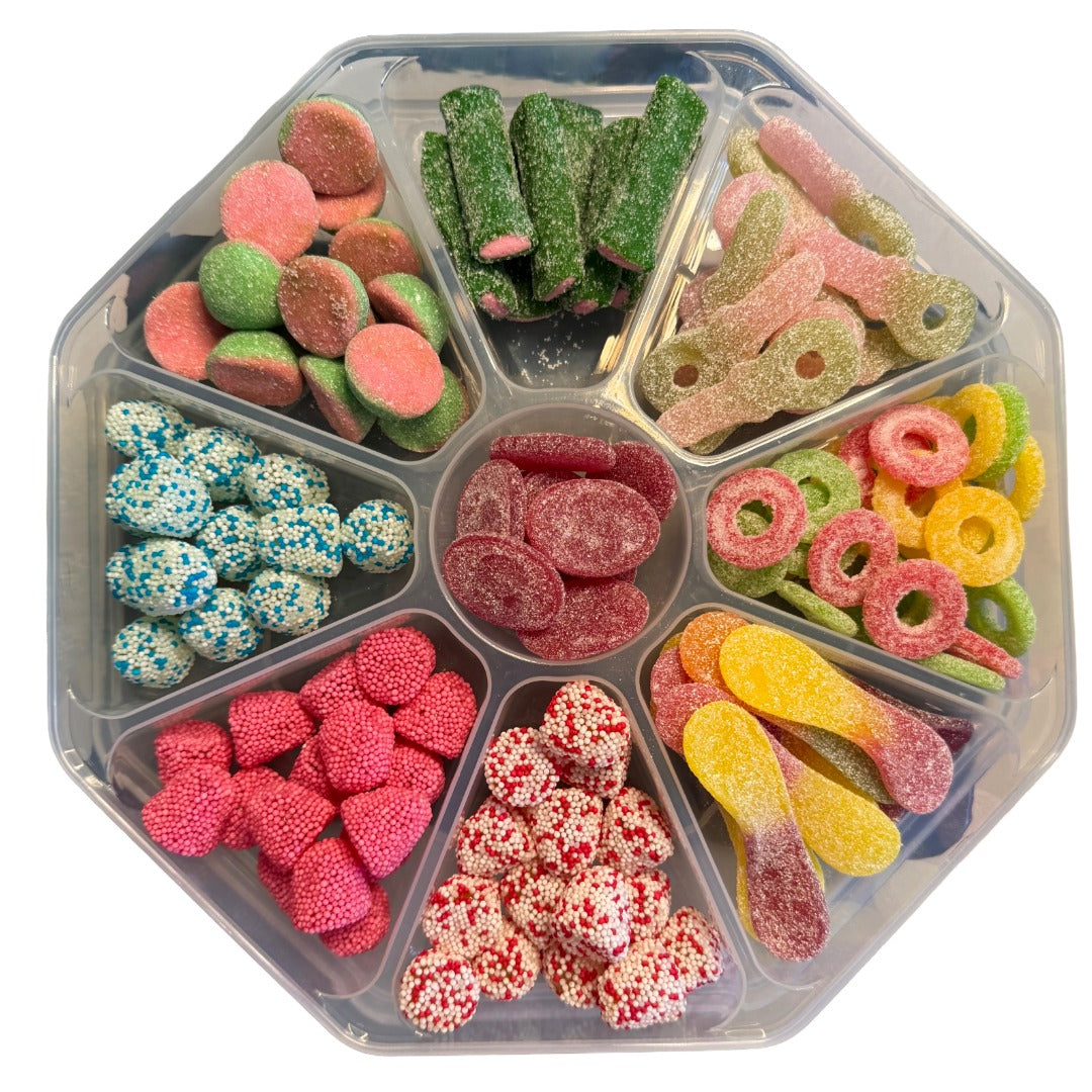 Premium watermelon and berry sweet platter – curated pick & mix gift box by Grandma's Sweet Cupboard, freshly packed in the UK
