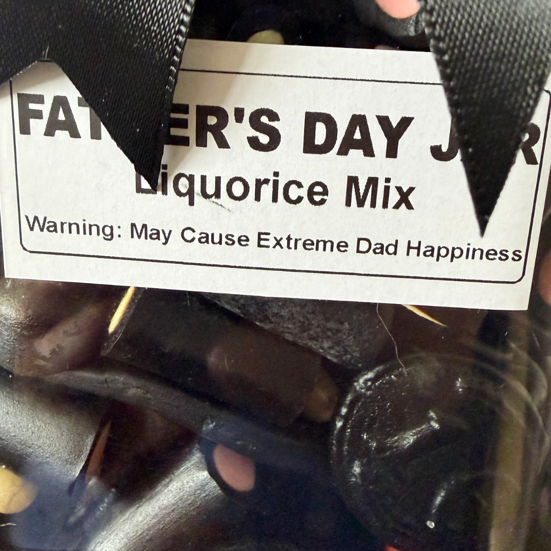 Father's Day Nordic Liquorice Gift Tub – 1kg Premium Mix with Black Bow