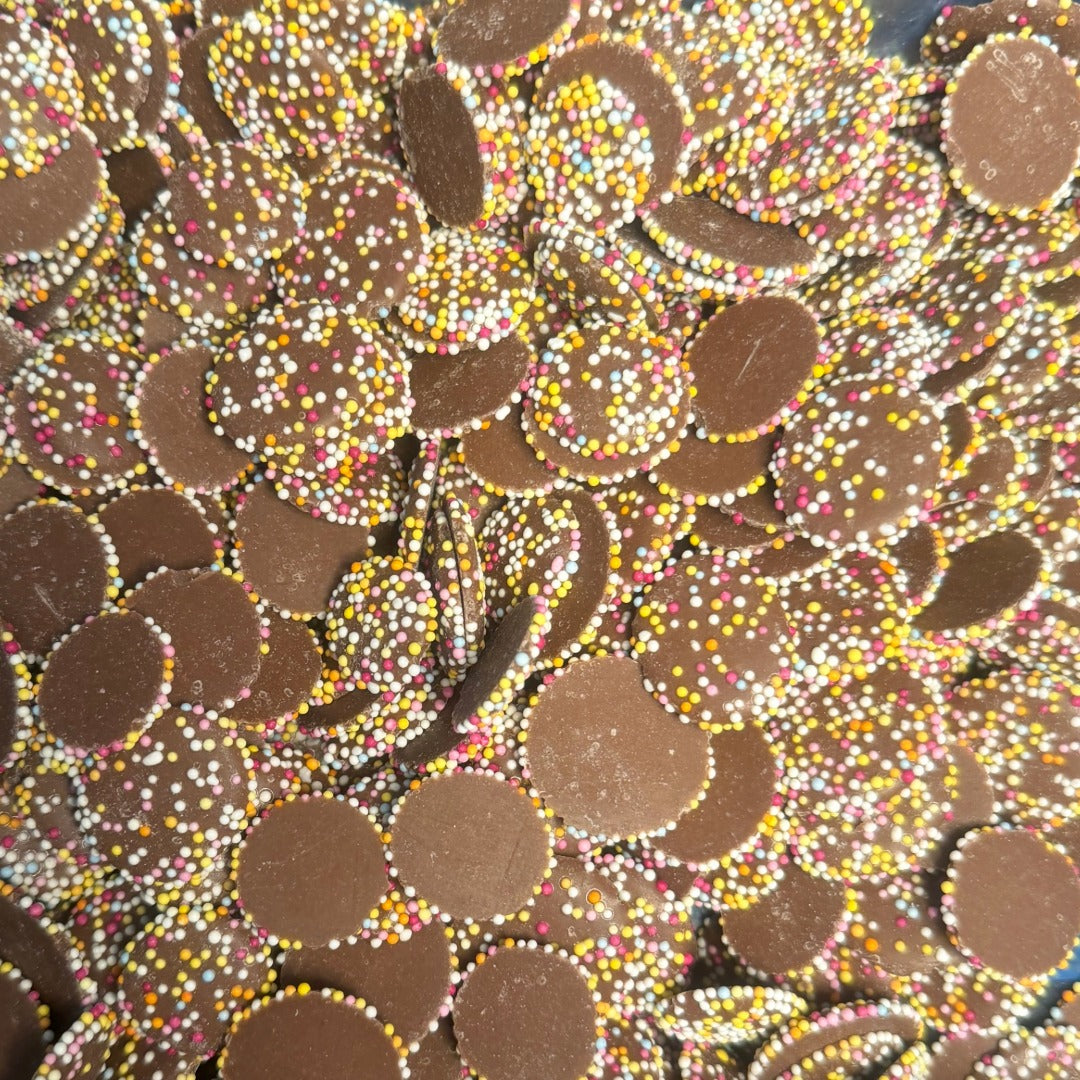Hannah's Chocolate Jazzies – Milk Chocolate with Sprinkles – Pick & Mix Sweets