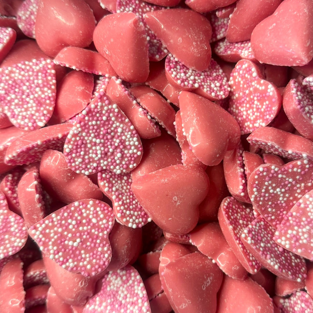 Hannah's Pink Chocolate Hearts – Pick & Mix Sweets