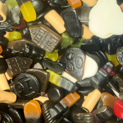 Dutch Sweet Liquorice Mix — assorted Meenk, Venco and K&H sweet liquorice drop pieces, hand-curated by Grandma's Sweet Cupboard.